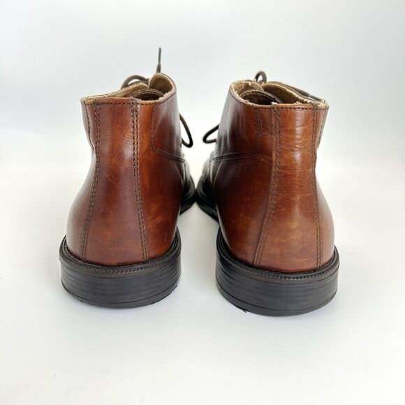 VENTURINI Chukka Boots Mens Sz 12 D Brown Leather Apron Split Toe Vintage Italy